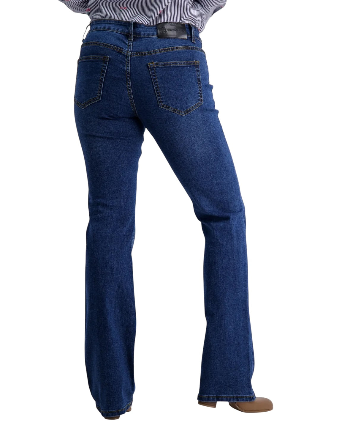 Outback Filly Tan Stitch Bootcut Jeans - Medium