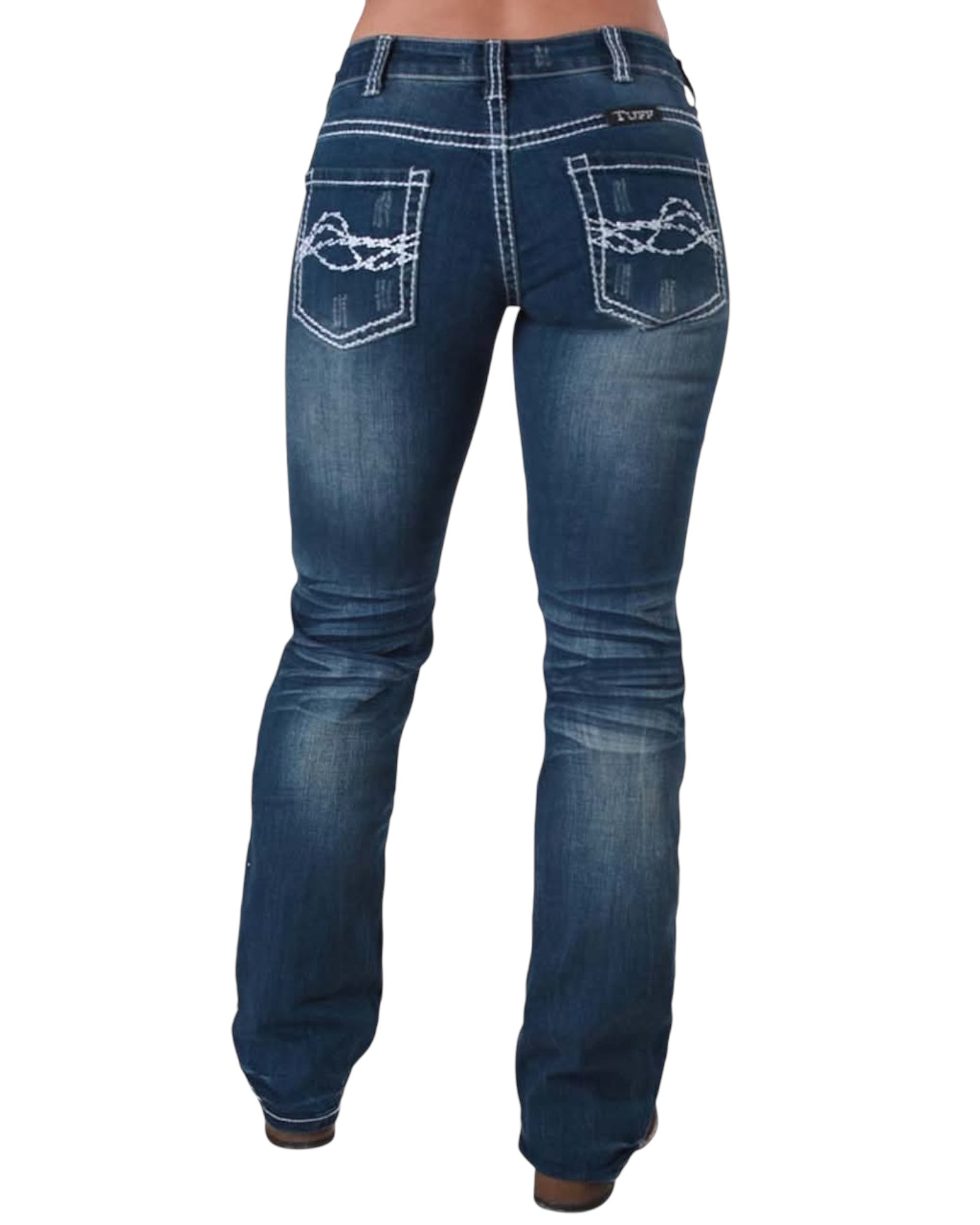 'Edgy' Classic Fit Bootcut Jeans