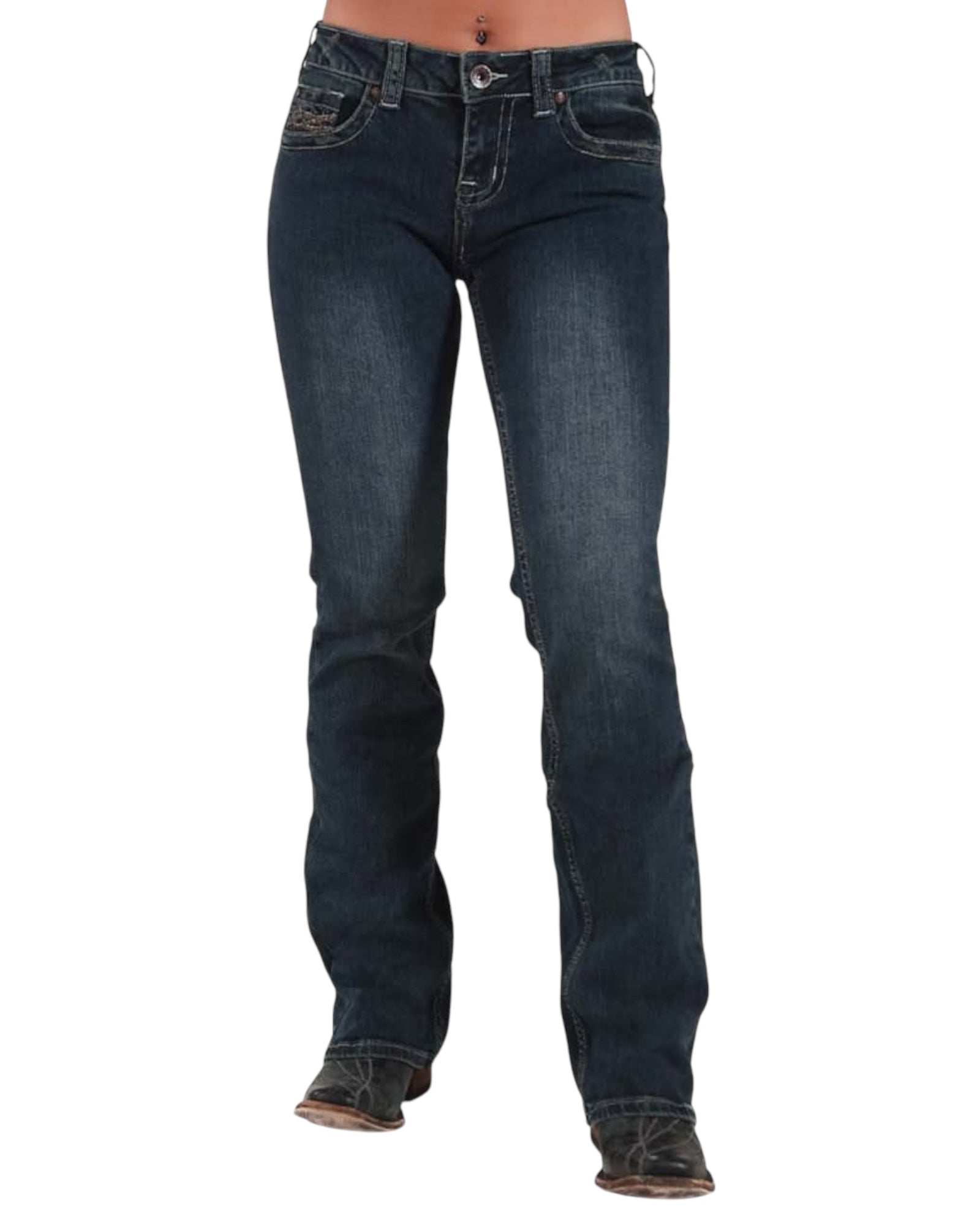DFMI Dark Classic Fit Bootcut Jeans