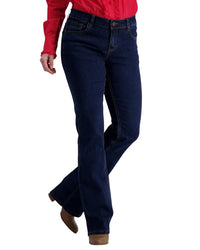 Outback Filly Tan Stitch Bootcut Jeans - Dark