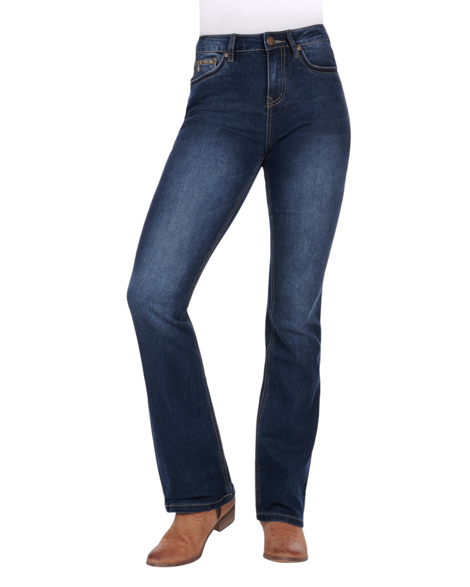 'Brady' High Rise Bootcut Jeans