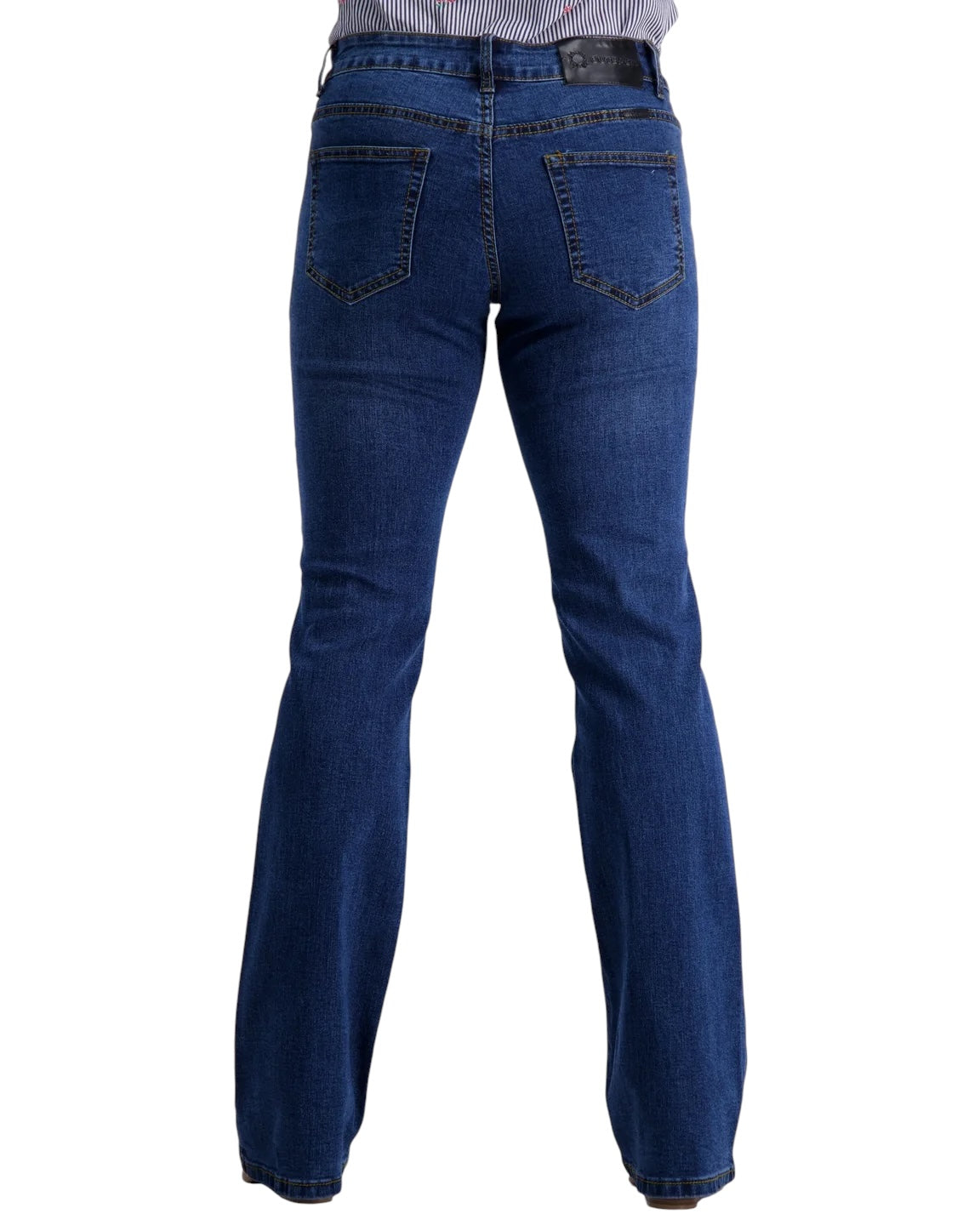 Outback Filly Tan Stitch Bootcut Jeans - Medium