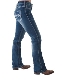 'Edgy' Classic Fit Bootcut Jeans