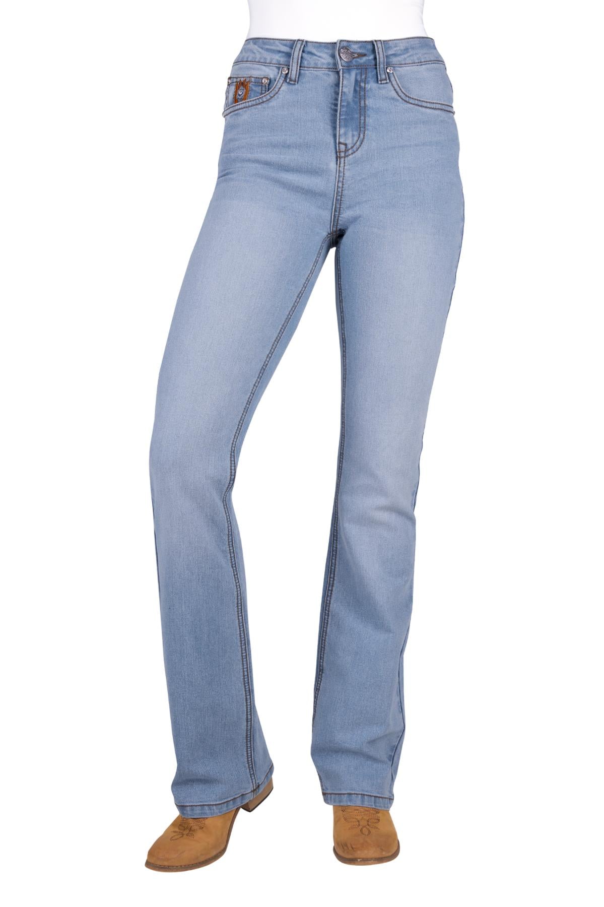 'Liz' High Rise Bootcut Jeans
