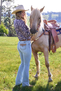 'Liz' High Rise Bootcut Jeans