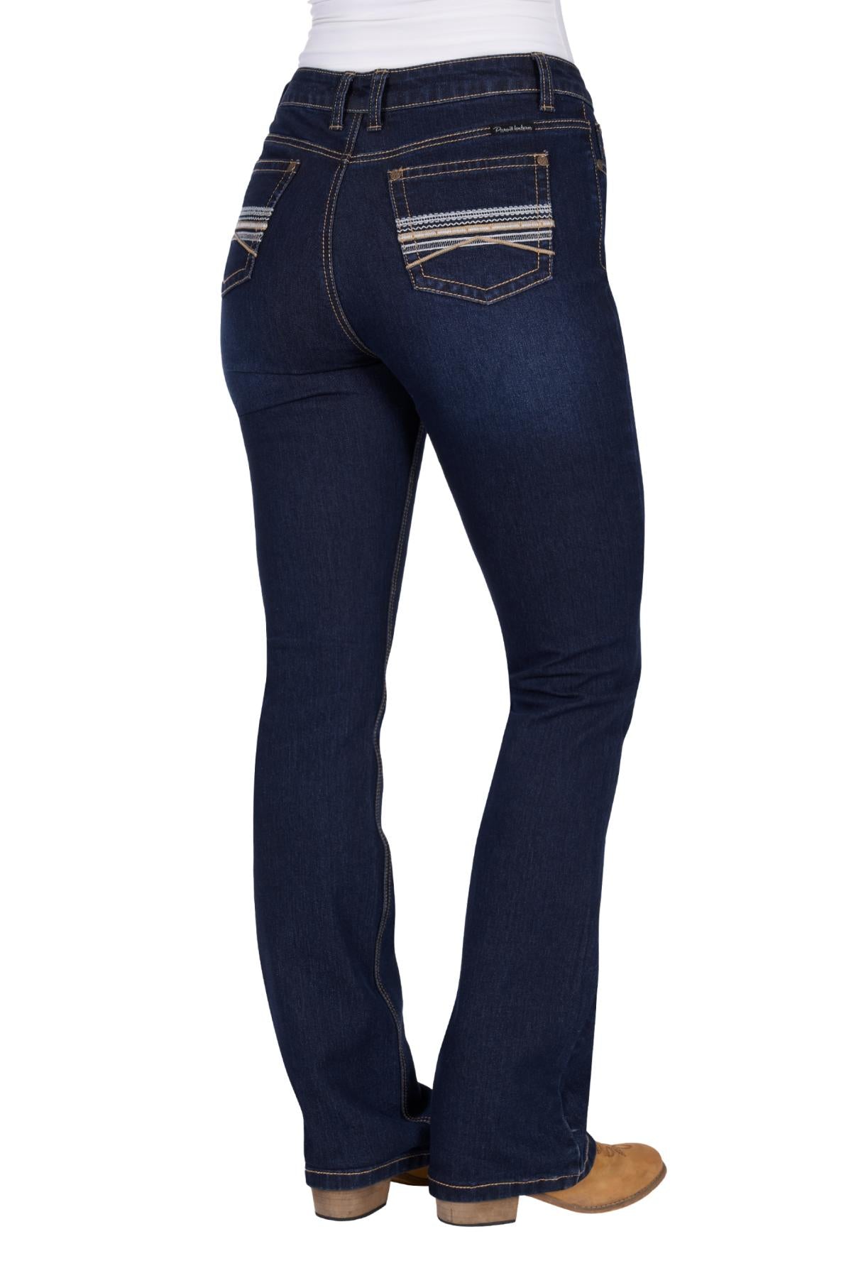 'Ida' High Rise Bootcut Jeans