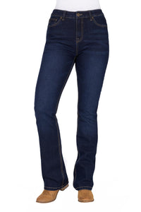 'Ida' High Rise Bootcut Jeans