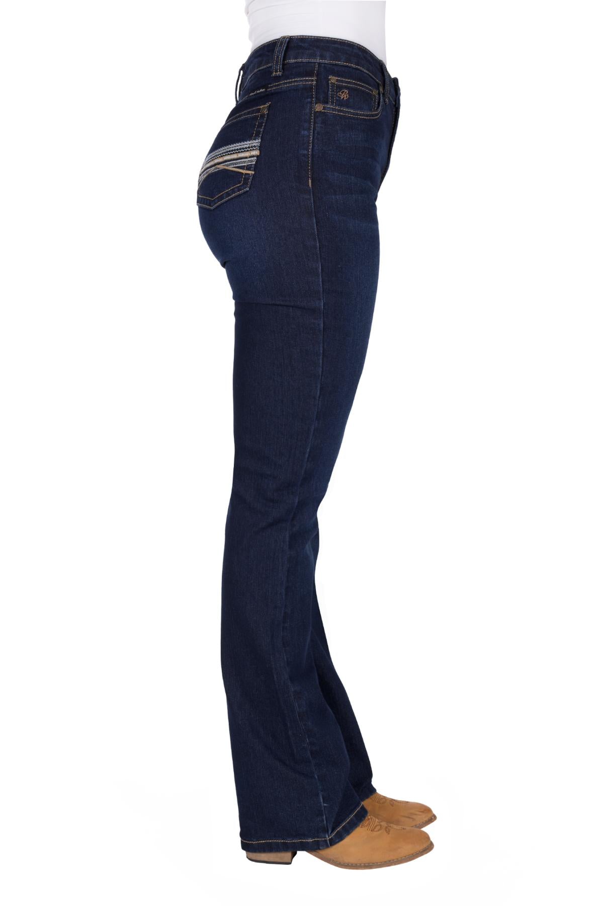 'Ida' High Rise Bootcut Jeans
