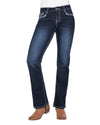 'Anjelica' Mid Rise Straight Leg Jeans