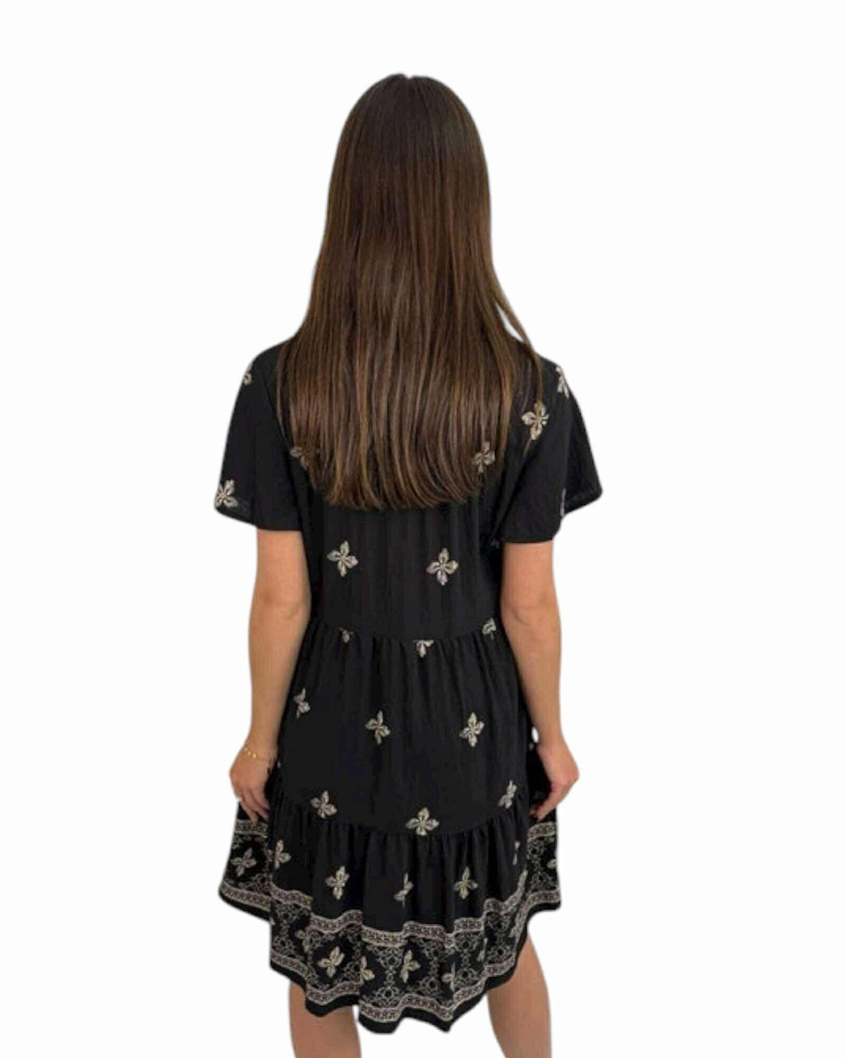 'Penny' Linen Dress - Black