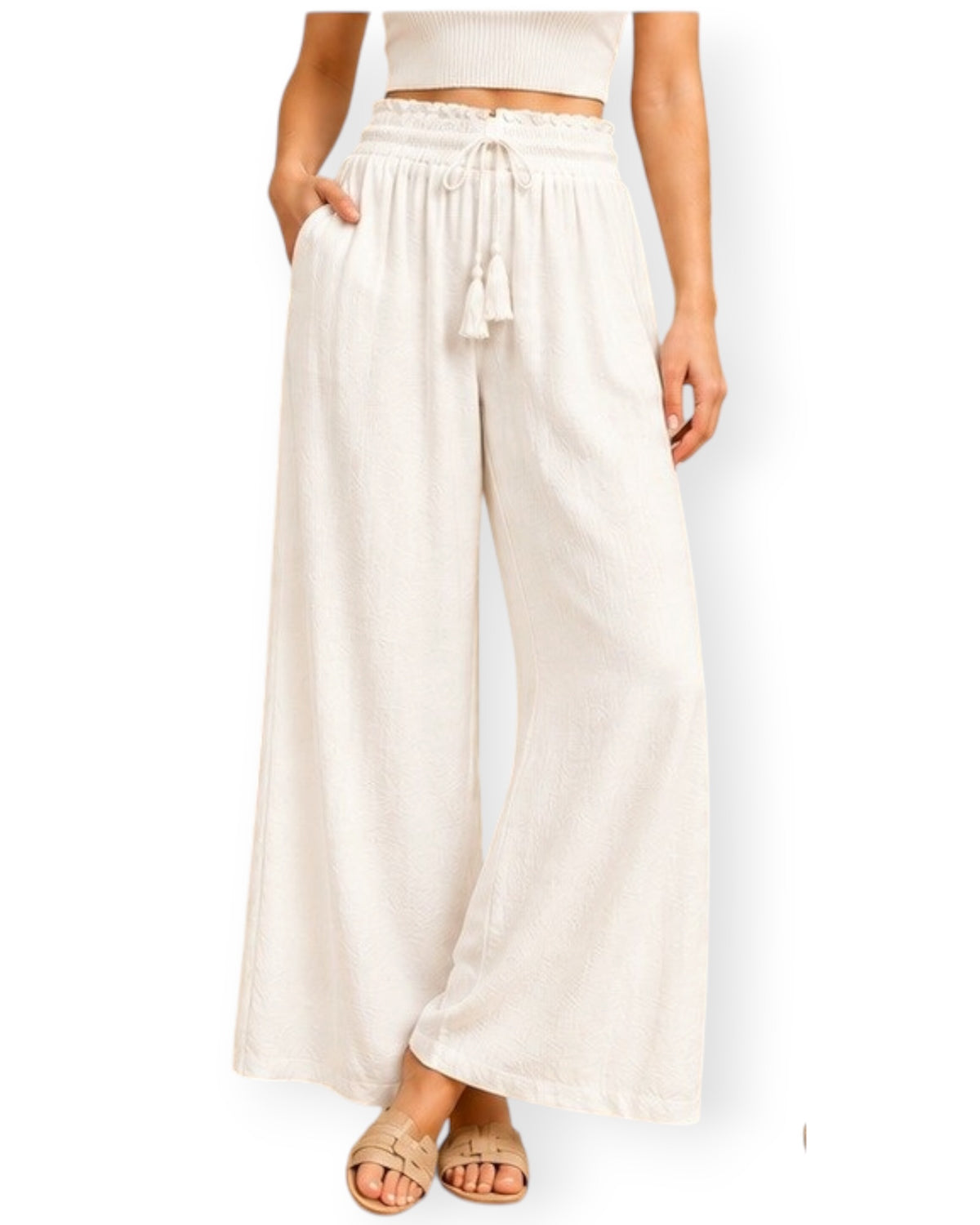 ‘Tamara' Casual Pants - White