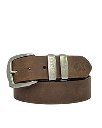 Muster 40mm Double Loop Leather Belt - Vintage Brown