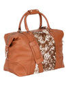 'Outback' Cowhide Weekender Duffle Bag - Tan