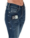 'Summit White' TuffFlex Natural Waist Bootcut Jeans