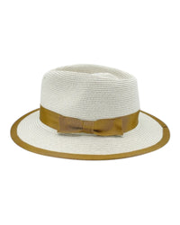 Boston Fedora - Beige/Caramel