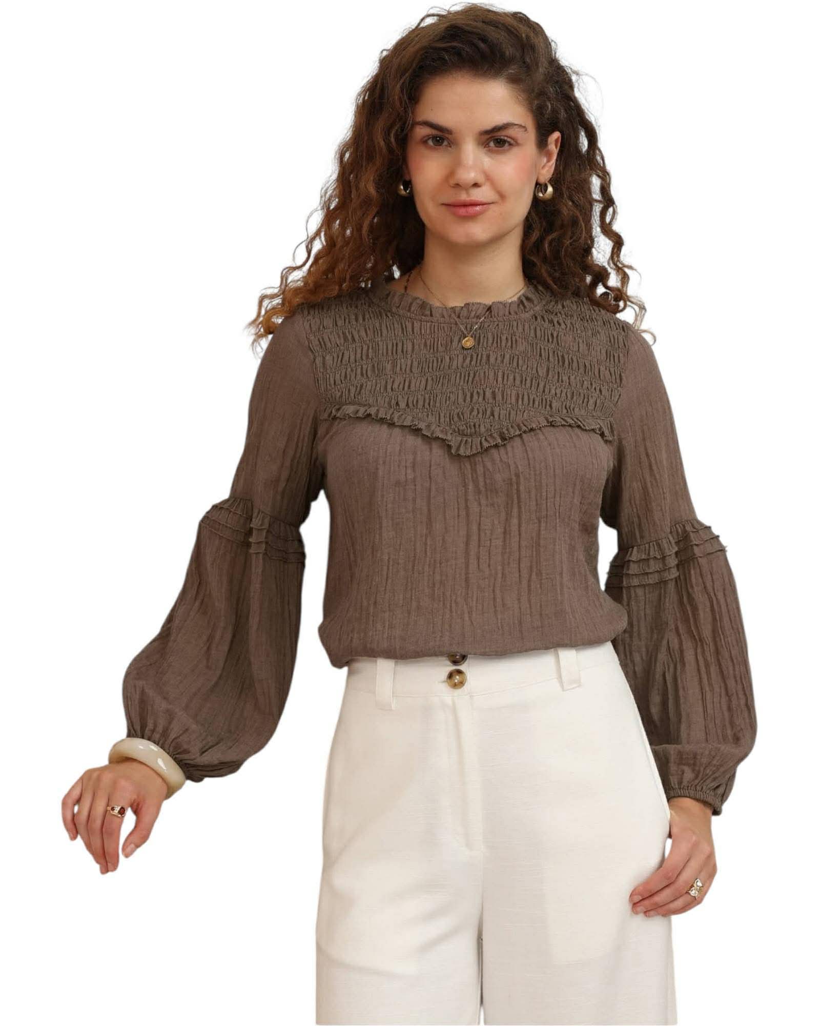 'Alyssa' Top - Choc