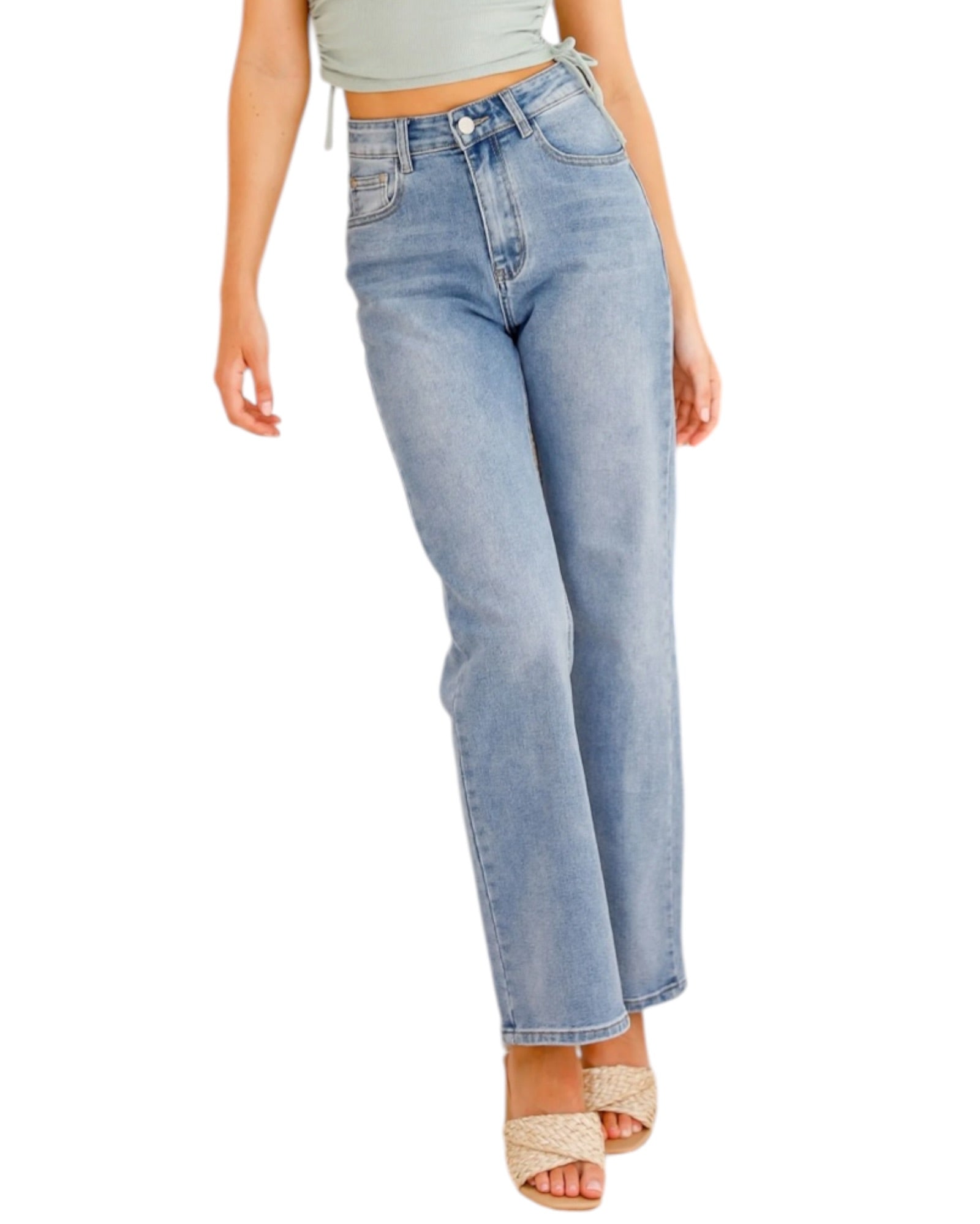 'Kristy' High Waist Straight Leg Jeans