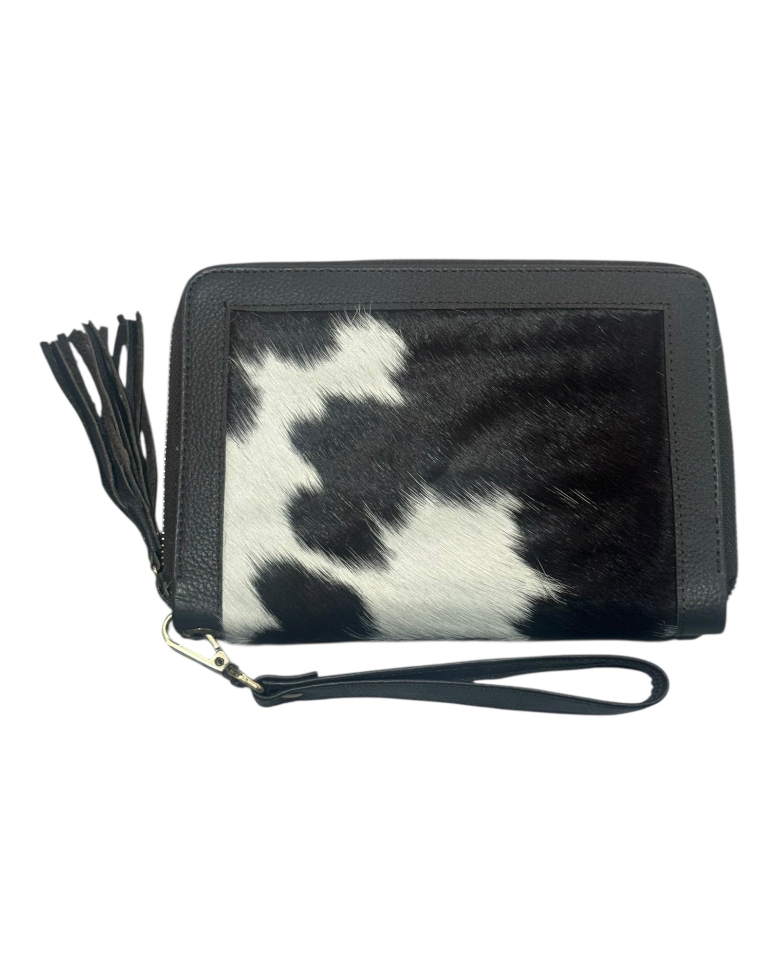 'Tenterfield’ Cowhide Purse - Dark Brown