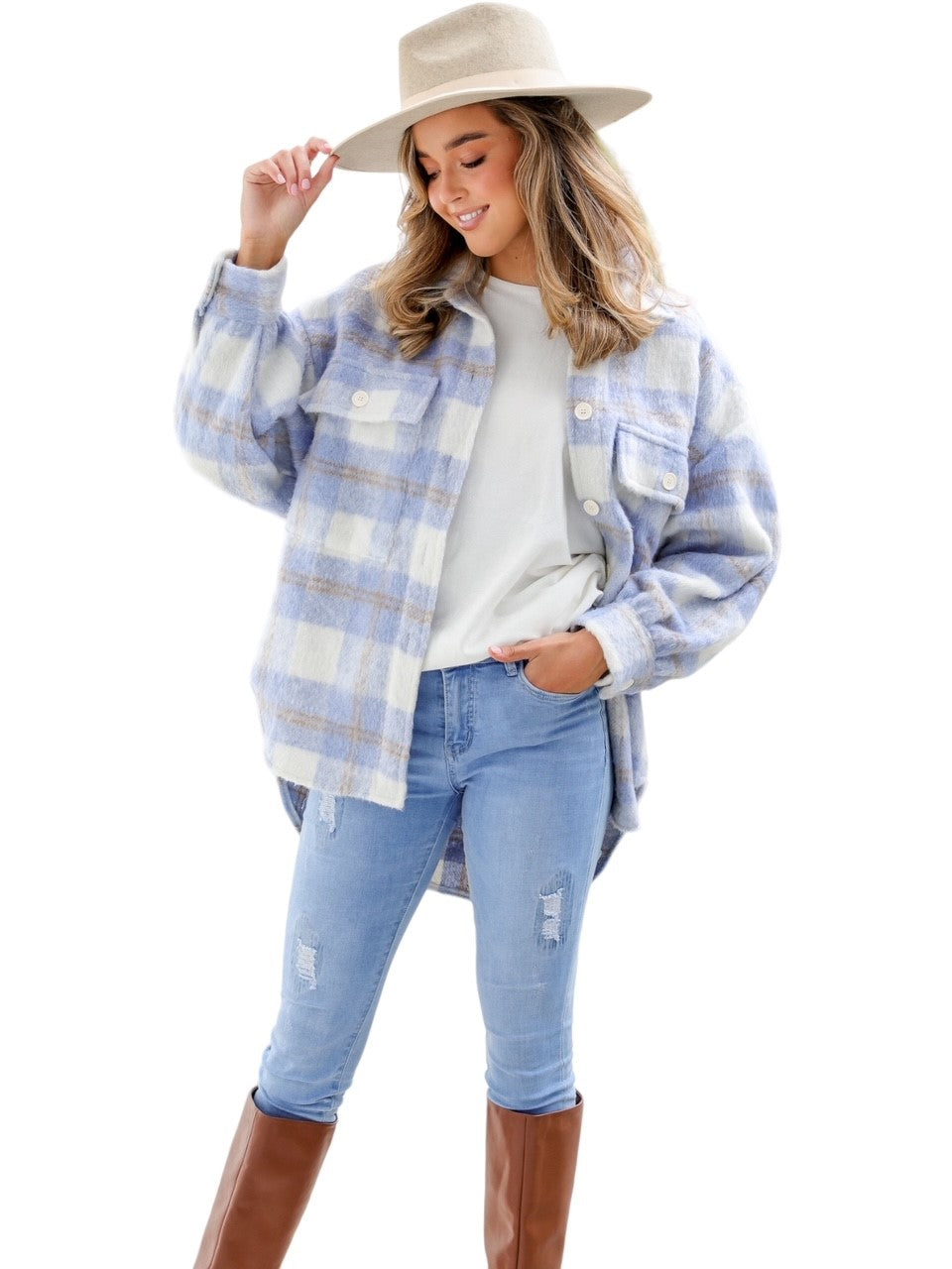 'Tishari’ Shacket - Blue