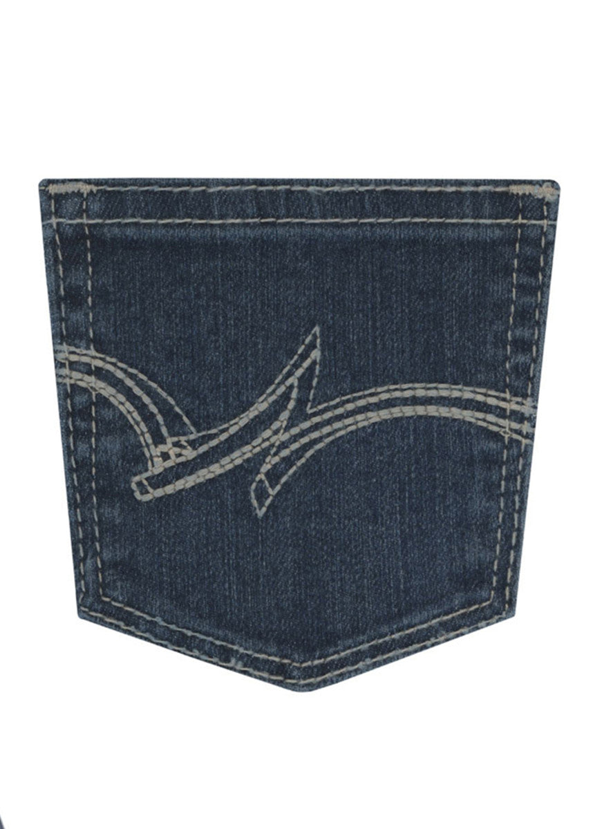 Girls Retro Bootcut Jeans - Indigo