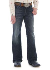 Girls Retro Bootcut Jeans - Indigo
