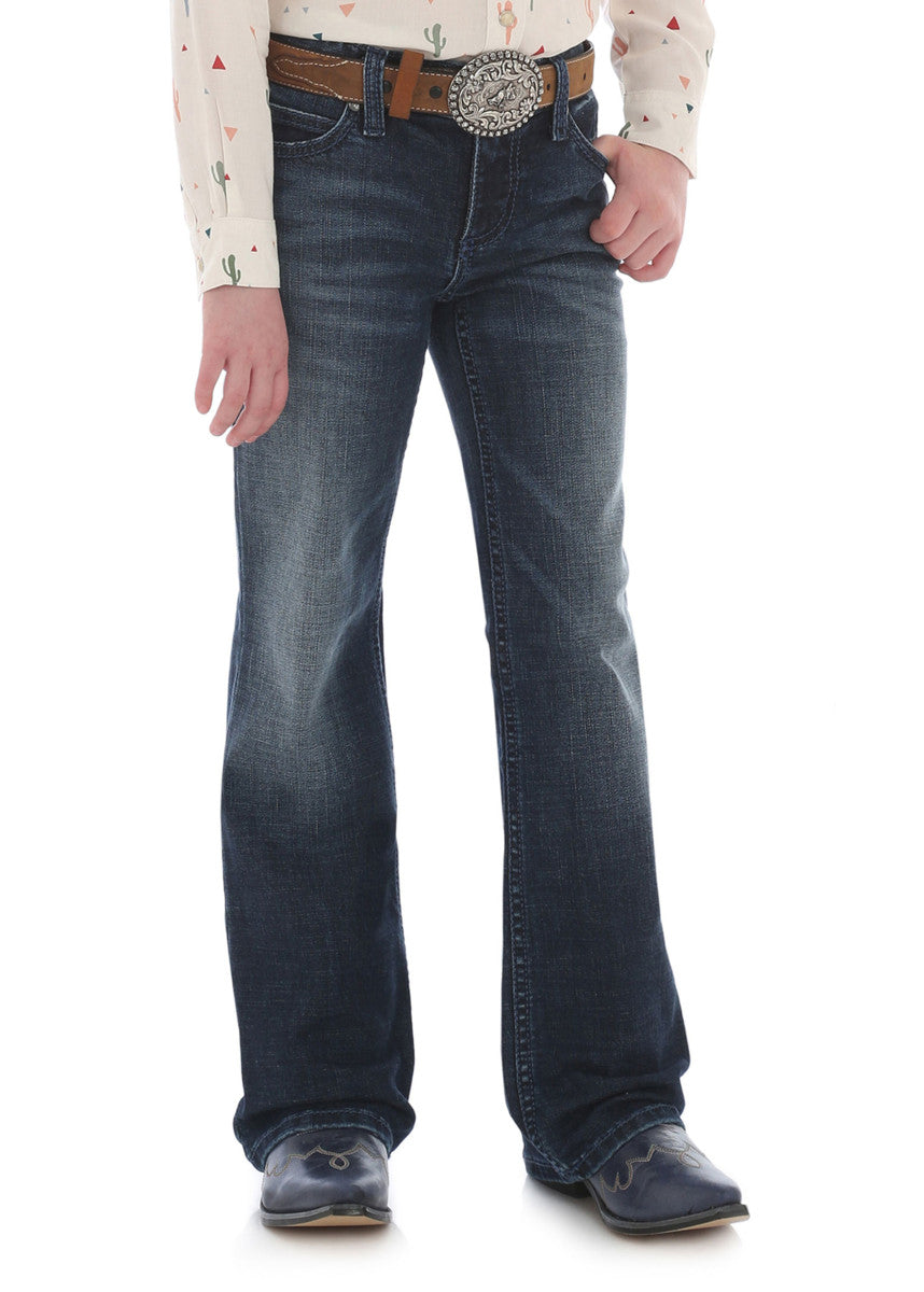 Girls Retro Bootcut Jeans - Indigo