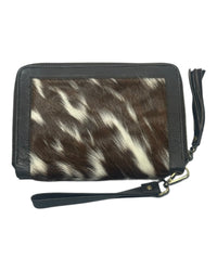 'Tenterfield’ Cowhide Purse - Dark Brown