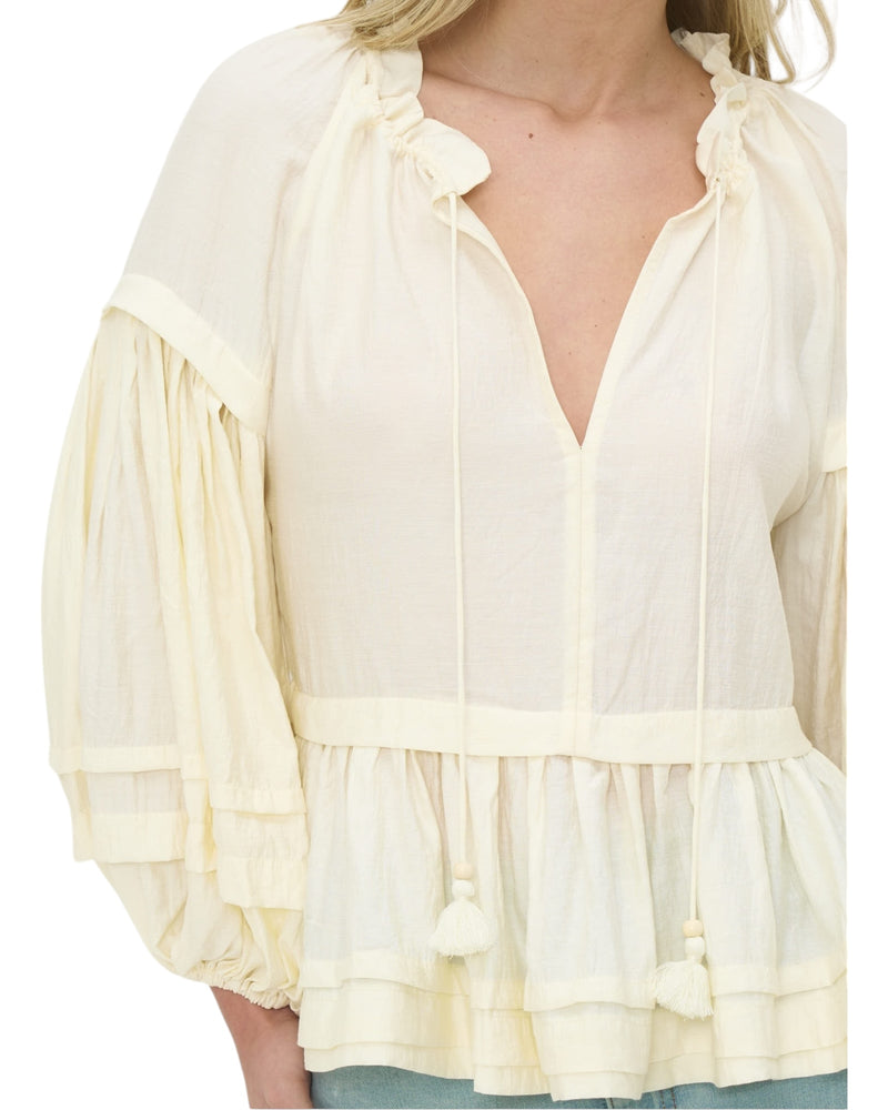 'Sarah' Top - Yellow
