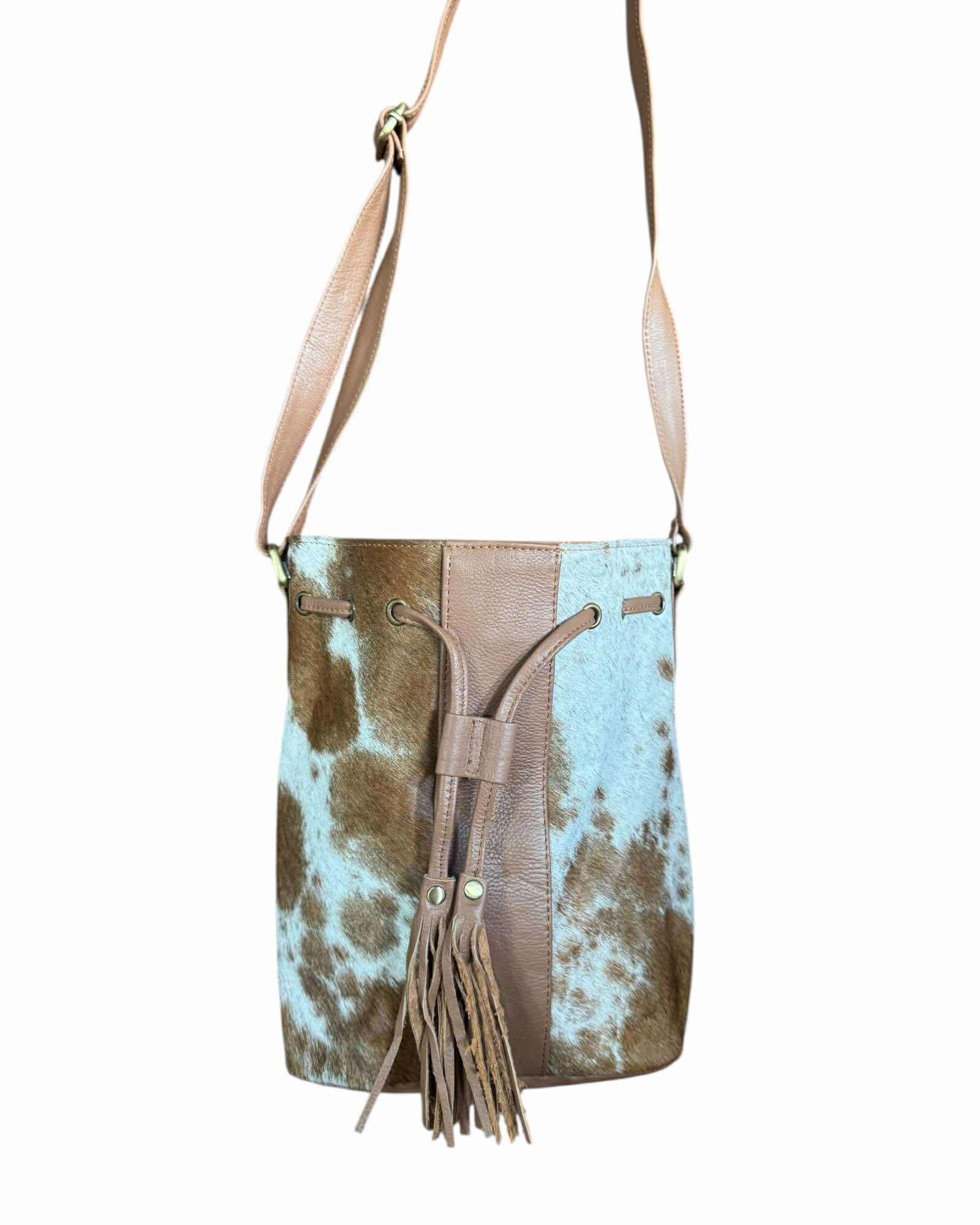 ‘Mingoola’ Cowhide Bucket Bag - Tan