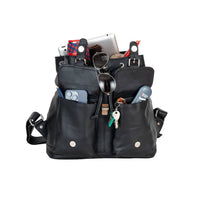 'Raven' Leather Backpack