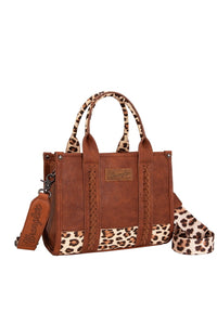 Wrangler Leopard Print Crossbody Bag - Tan