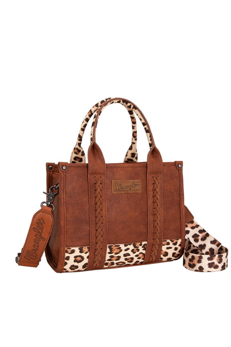 Wrangler Leopard Print Crossbody Bag - Tan