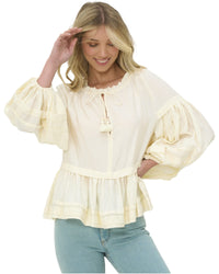 'Sarah' Top - Yellow