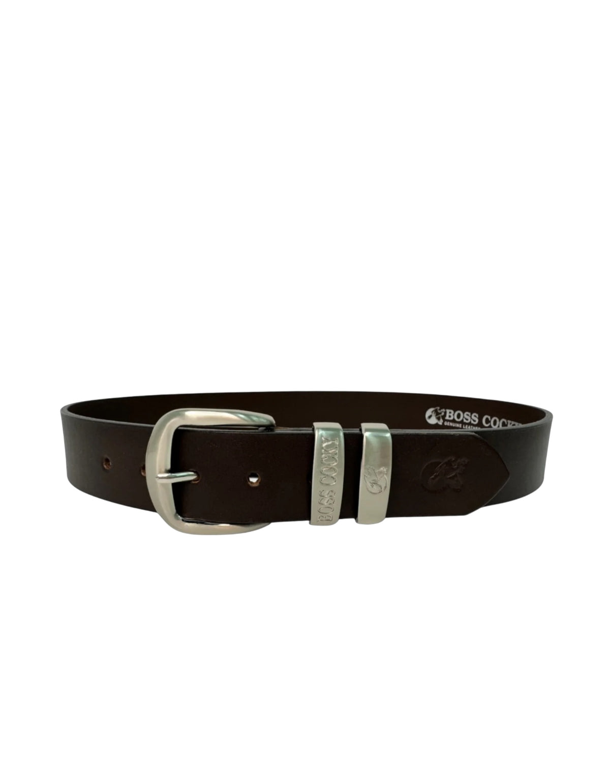 Muster 40mm Double Loop Leather Belt - Brown
