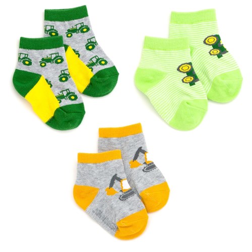 JD 3 Pack Shortie Socks (0-6M)