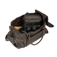 Leather Travel Bag Large - Brown