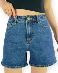 ‘Belle' Denim Shorts - Dark