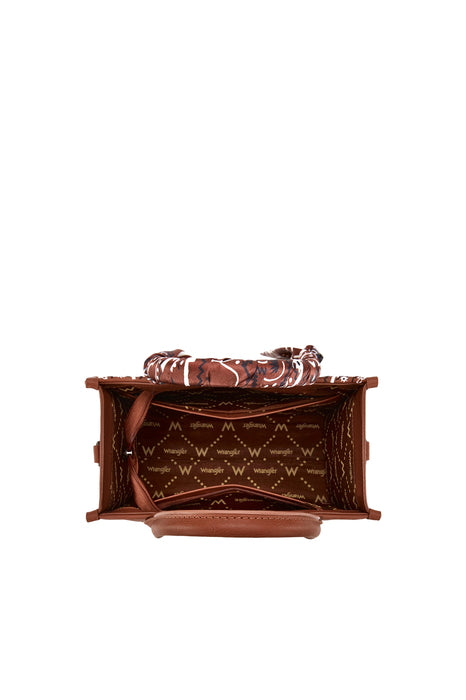 Wrangler Paisley Crossbody Bag - Brown