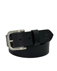 Casual Leather Belt - Black