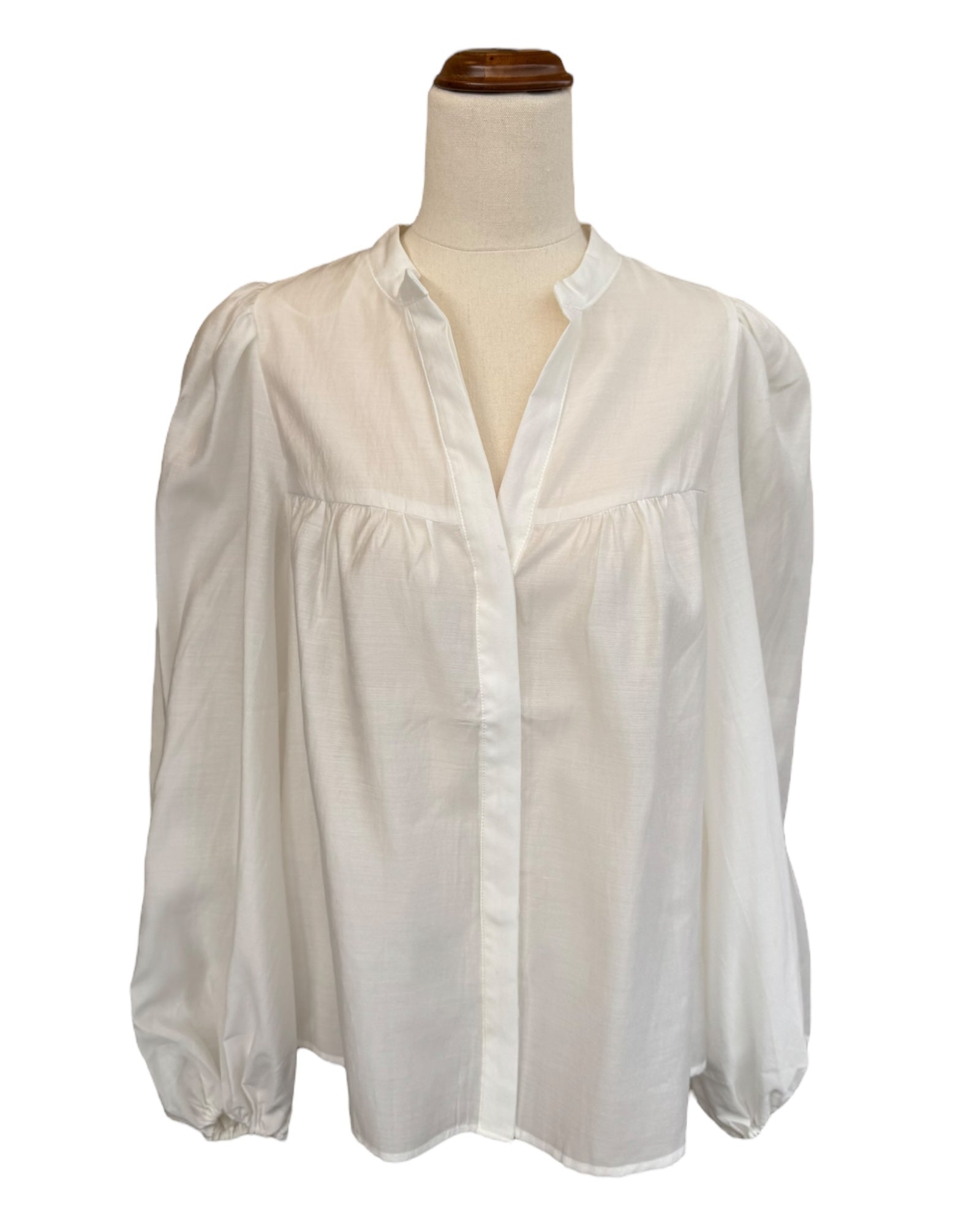 'Kate' Longsleeve Top - White