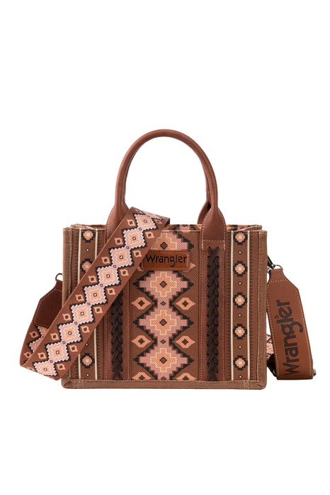 Wrangler Aztec Southwestern Crossbody Bag - Brown