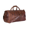 'Milan' Leather Overnight Duffle Bag - Sandel