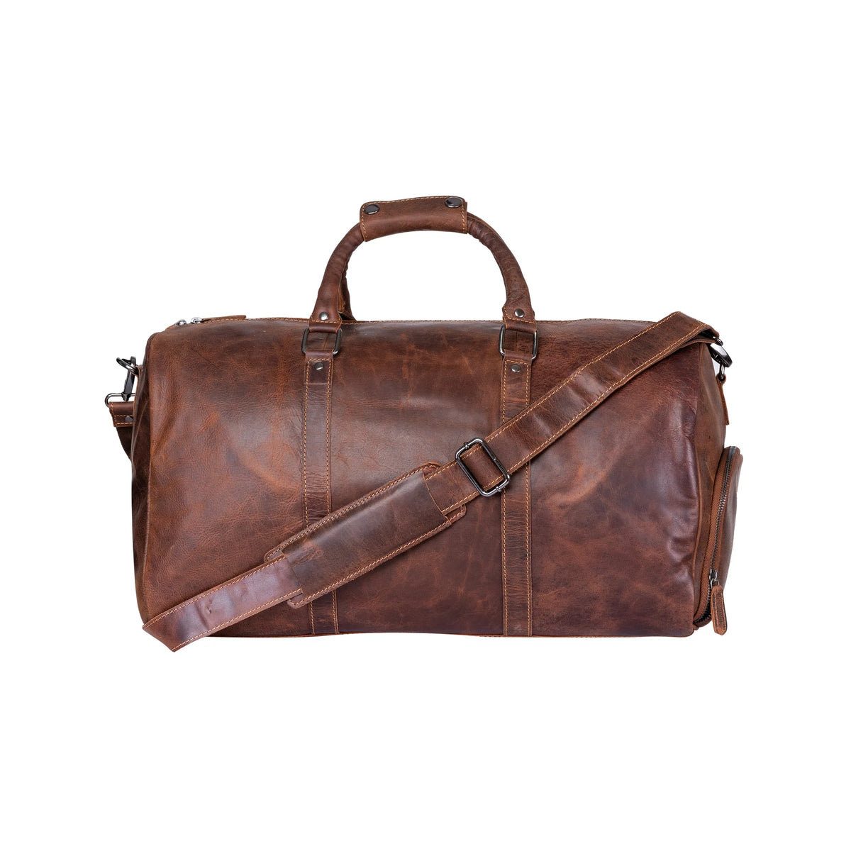 'Milan' Leather Overnight Bag - Sandel