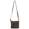 Leather Crossbody Bag - Brown