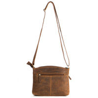 'Gisborne' Leather Crossbody Shoulder Bag - Sandel