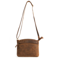 'Gisborne' Leather Crossbody Shoulder Bag - Sandel