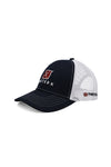 Buckle Trucker Cap - Navy/White