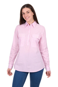 ‘Clara’ Half Placket Longsleeve Shirt