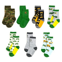 JD 7 Pack Crew Socks (2T-4T)