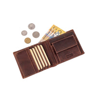 'Mason' RFID Leather Wallet with Coin Pocket – Sandal